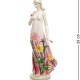 Статуэтка из фарфора Девушка в розовом платье с цветком Pavone JP-147/ 4