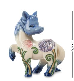 Статуэтка из фарфора Лошадка с поднятым копытом Тюльпан