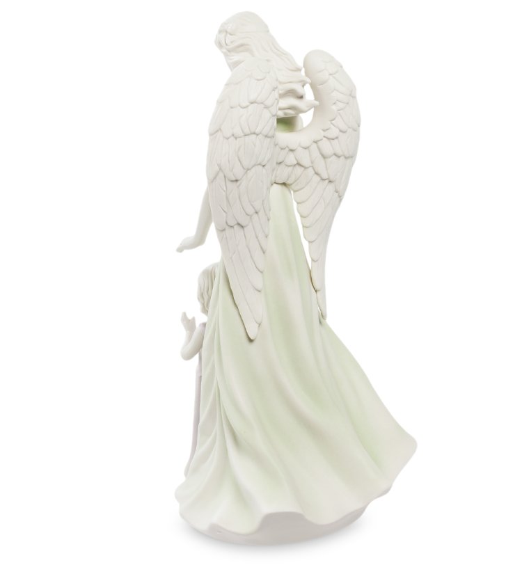 Статуэтка из бисквитного фарфора Ангел и девочка Pavone VS- 28, фотография со спины