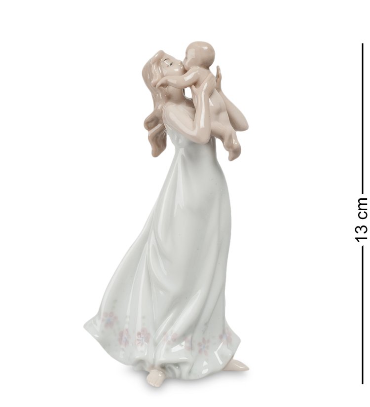 Статуэтка из фарфора Мать с ребенком - поцелуй матери Pavone JP-15/ 30