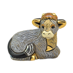 Керамическая статуэтка Бычок рождественский