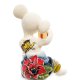 Статуэтка из фарфора Мышонок с подарком, цветной Pavone JP-121/18, фотография со спины