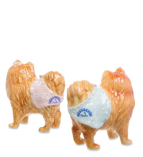 Набор соль-перец Пара рыженьких собак Pavone CMS-14/25, вид сзади