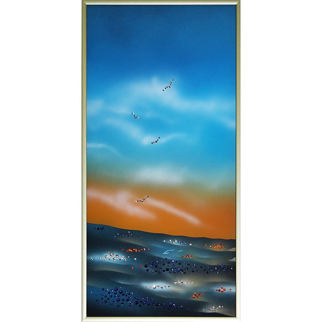 Композиция Морской круиз c кристаллами Swarovski