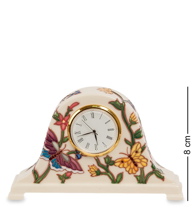 Настольные Часы из фарфора бабочки счастья Pavone JP-97/10