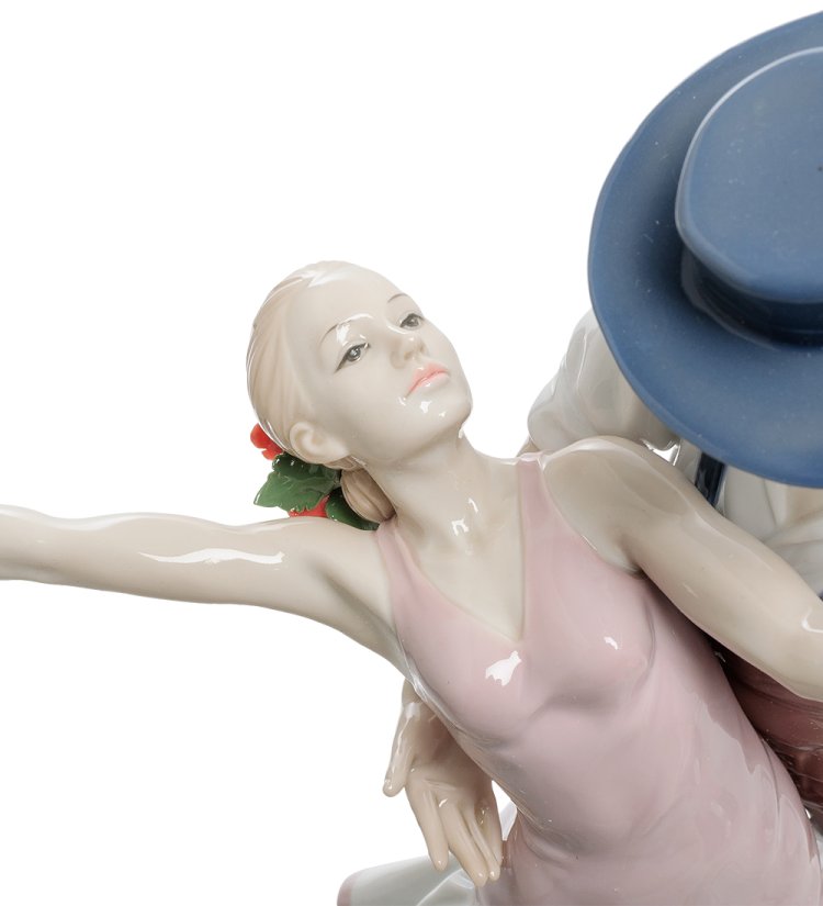 Статуэтка из фарфора танцующая пара Фламенко Valerio Sole VS- 08, фотография крупным планом