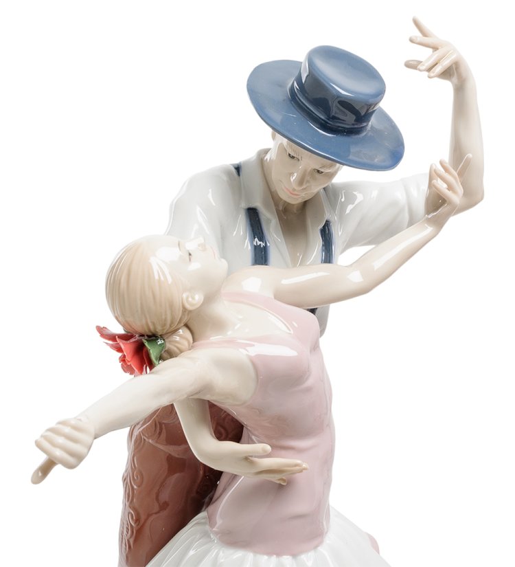 Статуэтка из фарфора танцующая пара Фламенко Valerio Sole VS- 08, фотография крупным планом 2