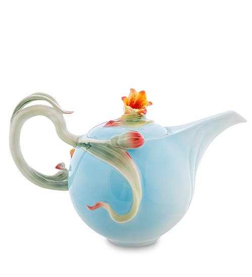 Заварочный чайник из фарфора Лилии Pavone FM-05/ 1, оборотная сторона