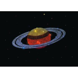 Картина Сатурн c кристаллами Swarovski