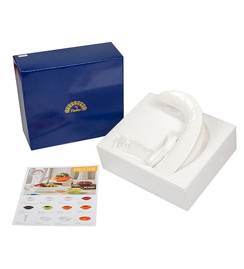 Подсвечник из фарфора Тропические лягушки Pavone FM-88/13, упаковочный вид