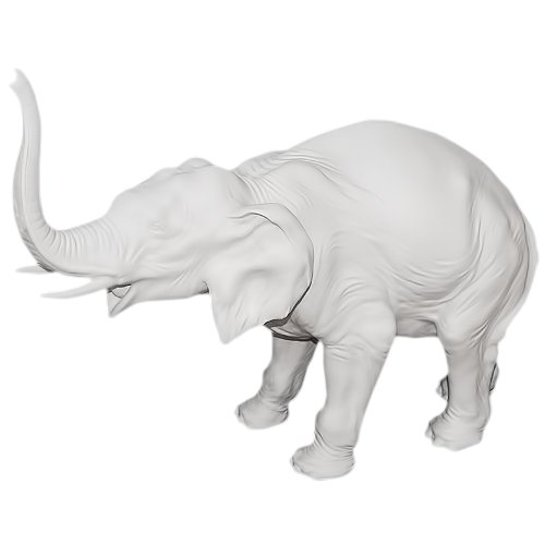 Статуэтка из фарфора Могучий Слон Elite & Fabris 204A/EL