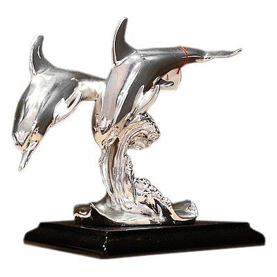 Статуэтка Два дельфина на волне