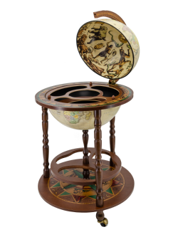 Глобус-бар с картой на русском языке, сфера 40 см