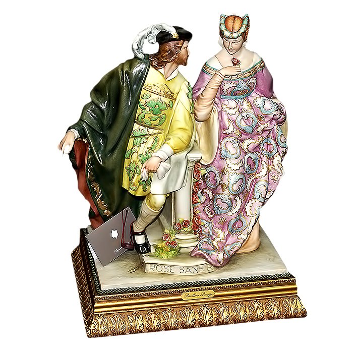 Статуэтка из фарфора Нет роз без шипов Porcellane Principe 758/PP
