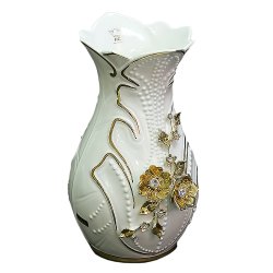 Ваза для цветов Дейзи с золотым декором