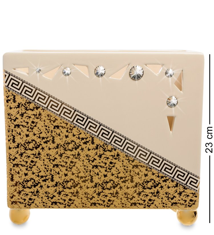 Прямоугольная низкая Ваза для цветов из керамики Ahura