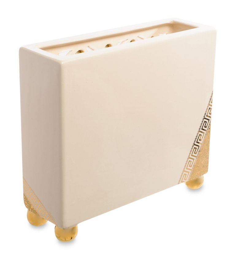 Прямоугольная низкая Ваза для цветов из керамики Ahura, фотография с обратной стороны