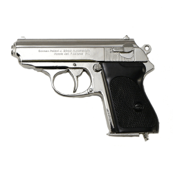 Макет Пистолета Вальтер Waffen-SSPPK, серебро