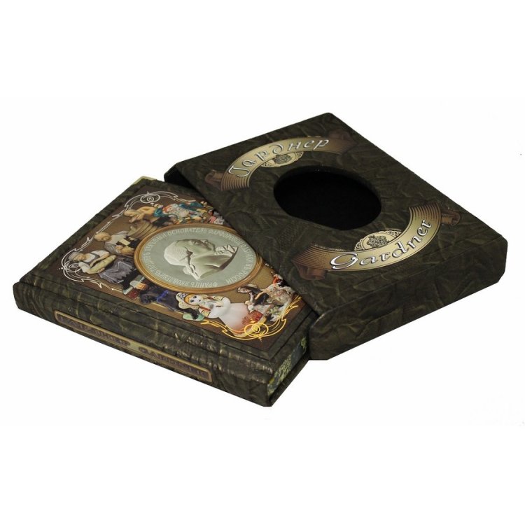 Книга кожаном переплете Гарднер, Фарфоровая пластика: Из частных коллекций и музейных собраний Москвы BG6221F, фотография сбоку