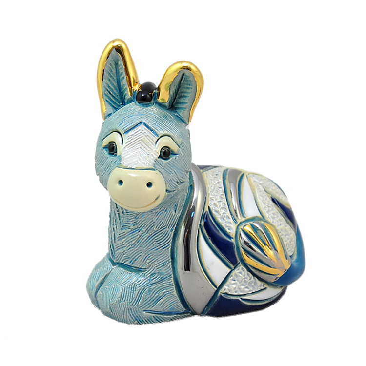 Статуэтка керамическая Ослик рождественский De Rosa DR-3004