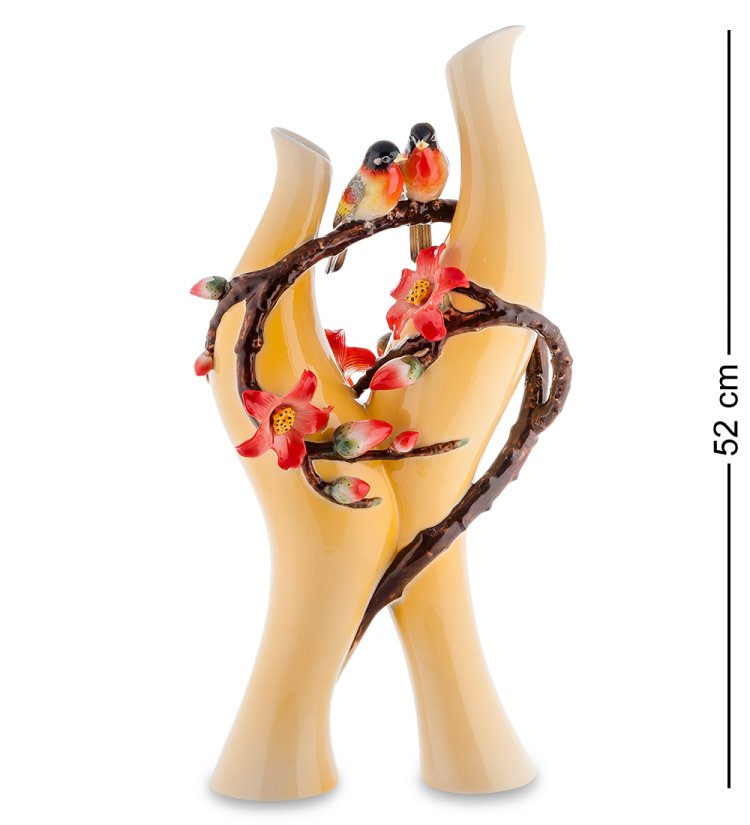 Ваза для цветов из фарфора Вечная Любовь Pavone FM-14