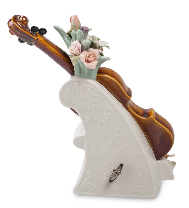 Музыкальная статуэтка из керамики Скрипка Pavone CMS-15/25, фотография сбоку