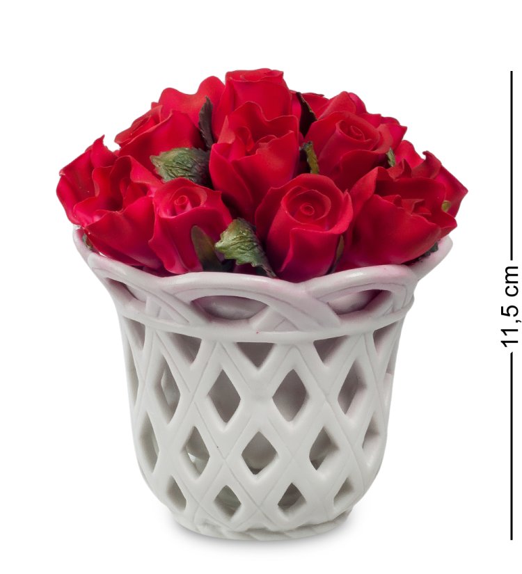 Композиция из керамики Цветочная корзина из Роз Pavone CMS-33/65