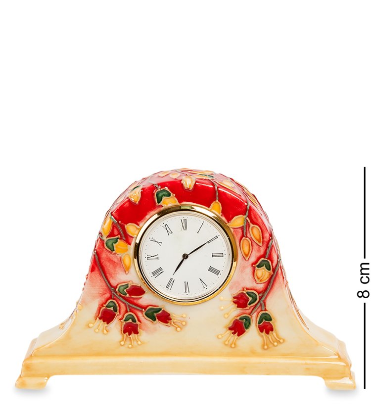 Настольные Часы из фарфора огненные цветы Pavone JP-97/11
