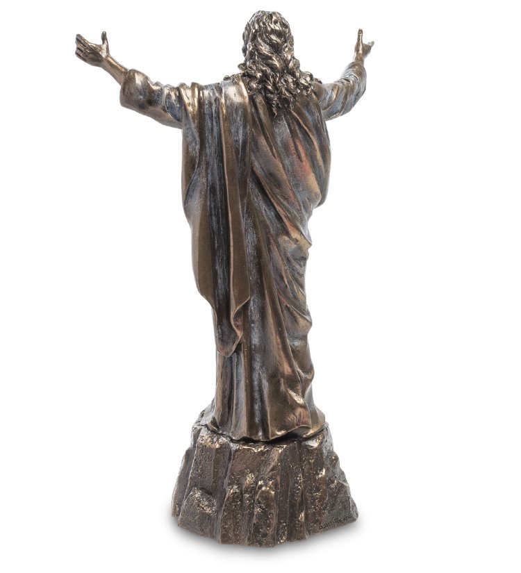 Статуэтка Медный Иисус Veronese WS-595, оборотная сторона