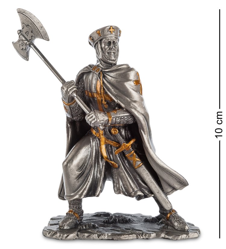 Статуэтка Рыцарь крестоносец в серебре Veronese WS-819