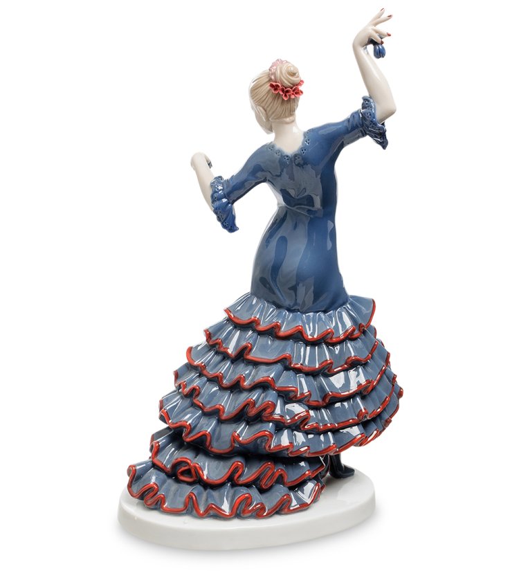Статуэтка из фарфора Фламенко Valerio Sole VS- 10, фотография со спины