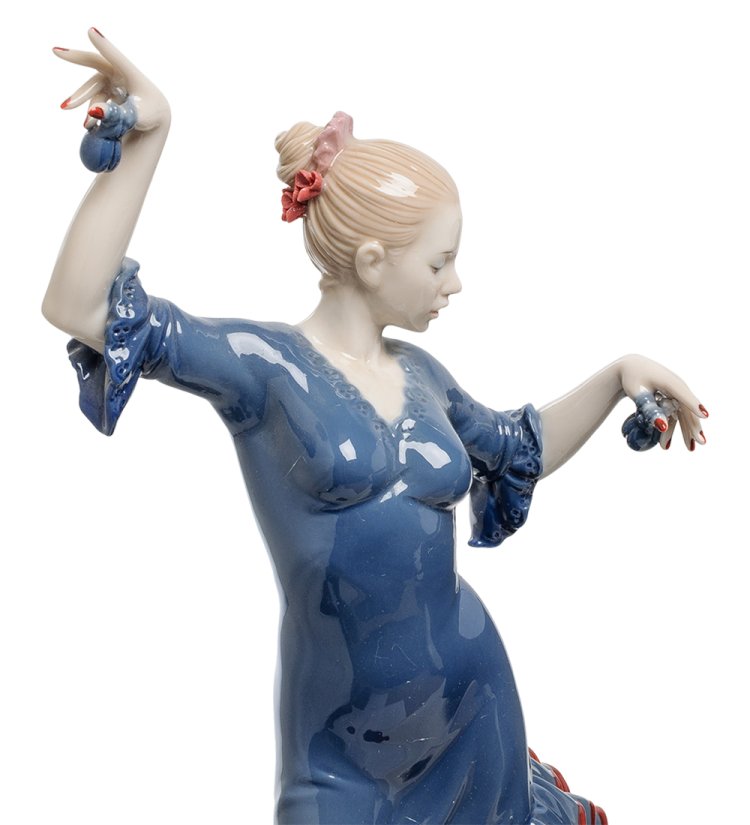 Статуэтка из фарфора Фламенко Valerio Sole VS- 10, фотография крупным планом