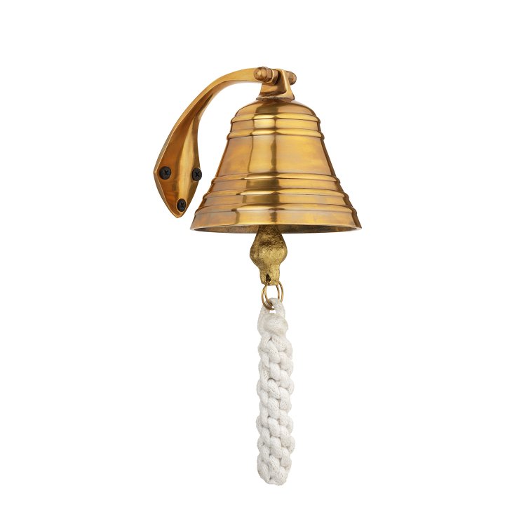 Корабельная Рында диаметр 10 см, цвет антик, фотография 2