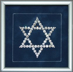 Картина Символ иудаизма c кристаллами Swarovski