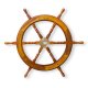Декоративный штурвал корабля из дерева