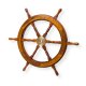 Декоративный штурвал корабля из дерева