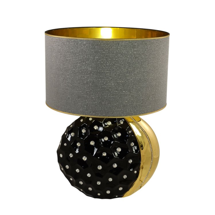Лампа черная с золотом со Swarovski коллекция Tokio Migliore De Luxe 27519, фотография 3
