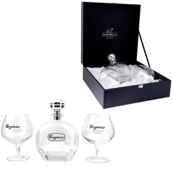 Набор для коньяка Big на 2 персоны с серебряным декором