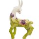 Статуэтка из фарфора Грациозная Коза в зеленом декоре Pavone JP-71/38, оборотная сторона