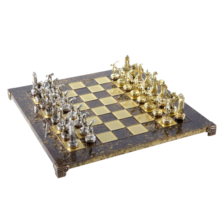 Шахматы на коричневой доске Олимпийские Игры Manopoulos MP-S-7-36-BRO