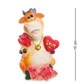 Статуэтка Бык Романтик с сердцем Love символ 2021 года