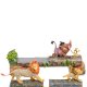 Статуэтка Симба Тимон и Пумба - Беззаботная команда Disney Traditions 905326, вид с двумя статуэтками спереди