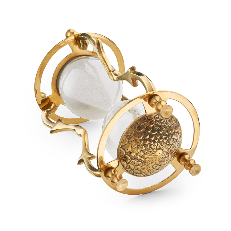 Винтажные Песочные часы на 4 минуты SED9 МК-1752, горизонтальный вид