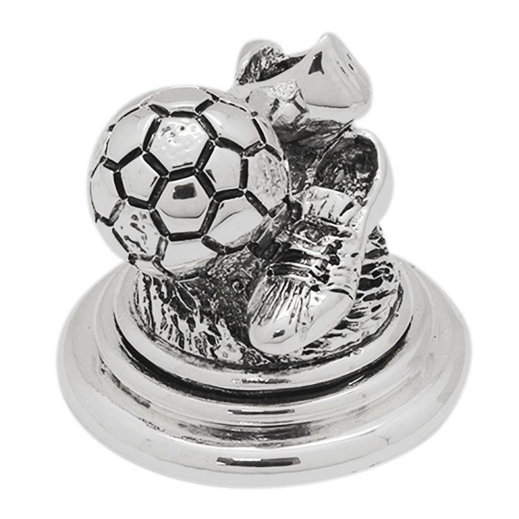 Статуэтка Футбольные трофеи: бутсы и мяч на подставке Exetera Argenti 46-386058