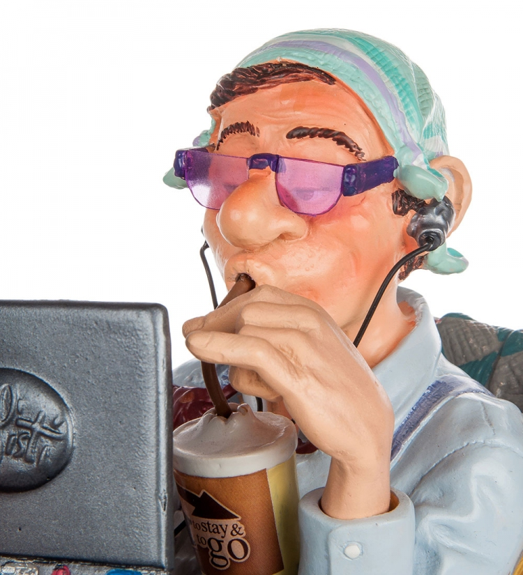 Статуэтка Бизнесмен в выходной день Parastone PRO-24, портретный вид