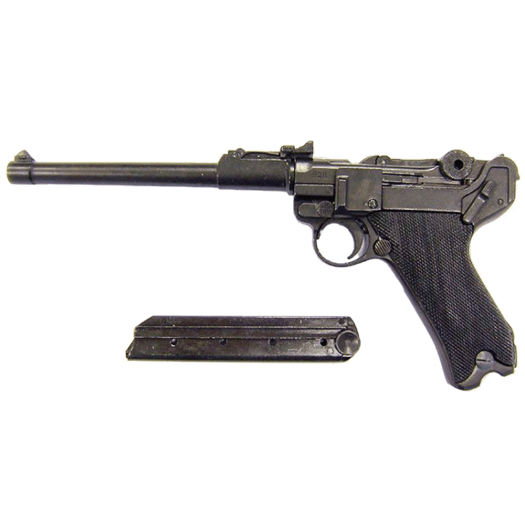 Макет Пистолета парабеллум Люгер Р08 артиллерийский Denix 1145, фотография магазина