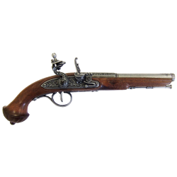 Макет Пистолета системы флинтлок Италия 18 век, золотой