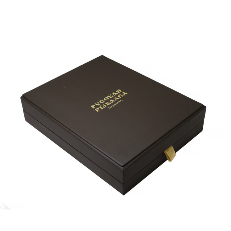 Книга в кожаном переплете Русская рыбалка в коробке - Бутромеев В. В. BG8879K, фотография коробки