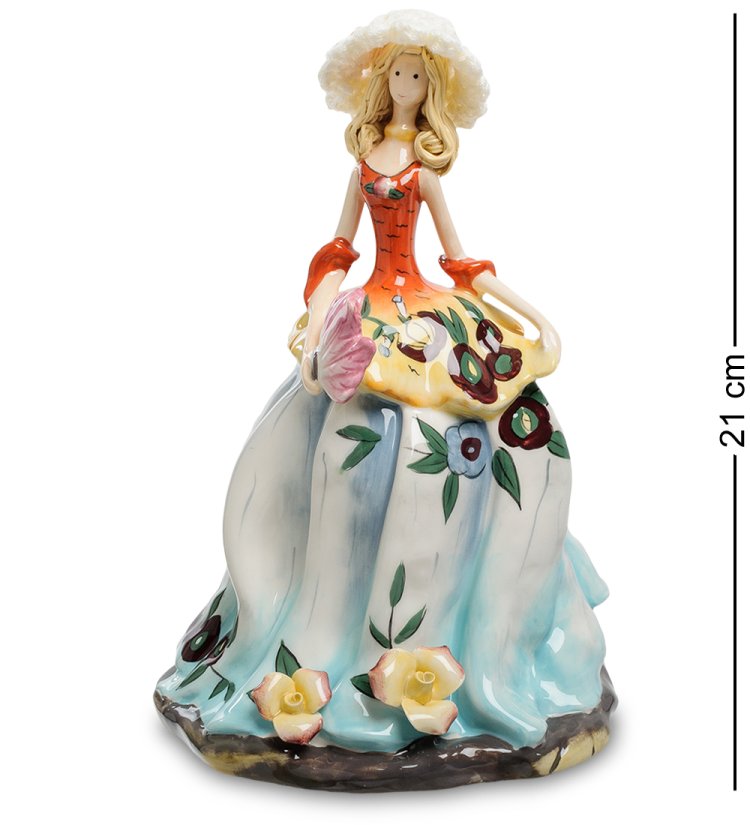 Статуэтка Девушка в пышном платье с цветами Pavone CMS-22/ 1