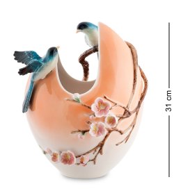 Ваза для цветов из фарфора Мелодия Любви